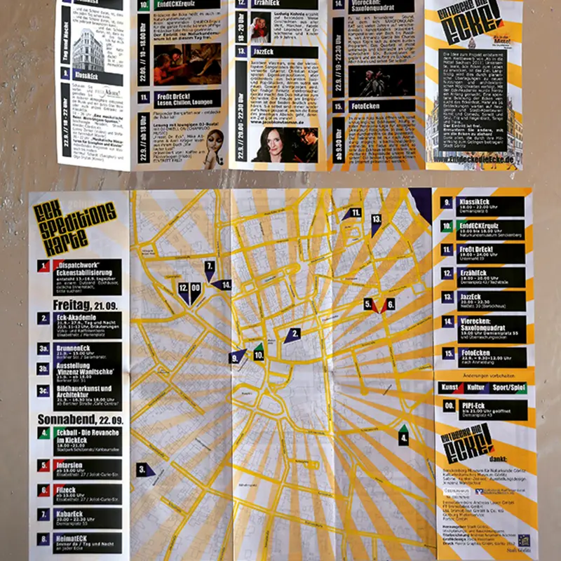 Grafik-Design für Ecken